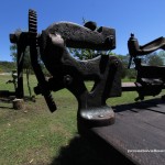 Piezas de museo en el parque